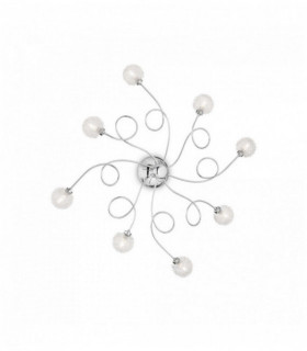 Plafoniera PON PON 8 lampadine cromata