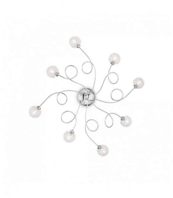 Plafoniera PON PON 8 lampadine cromata