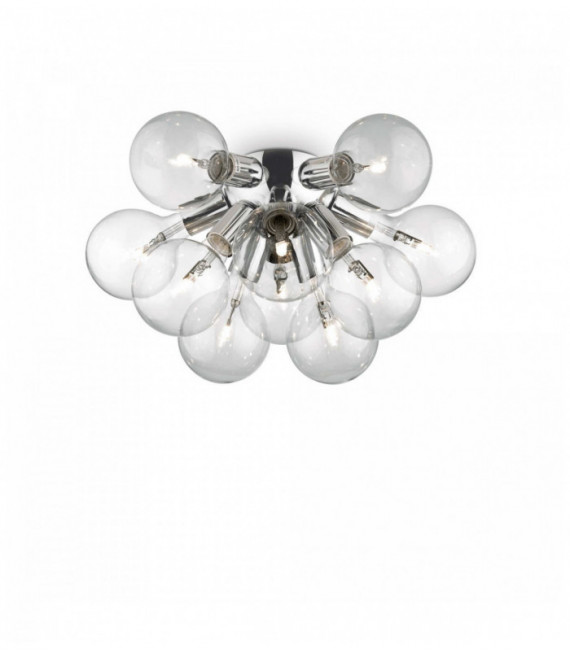 DEA chrome ceiling light 10 bulbs