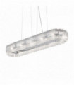 Suspension Chromée QUASAR 12 ampoules