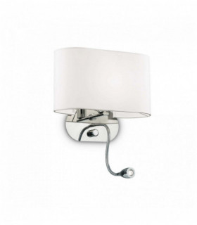 SHERATON applique bianca 2 lampadine
