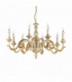 GIGLIO Golden Pendant 8 bulbs