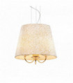 Suspension Dorée QUEEN 3 ampoules