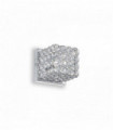 Chrome crystal wall light ADMIRAL 1 bulb