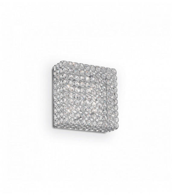 Plafonnier Chrome en cristal ADMIRAL 4 ampoules