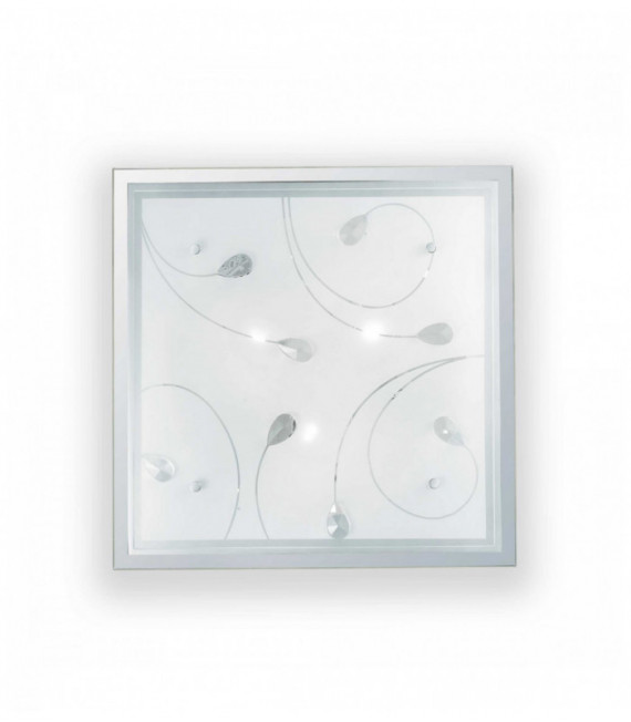 ESIL Plafón transparente 3 bombillas