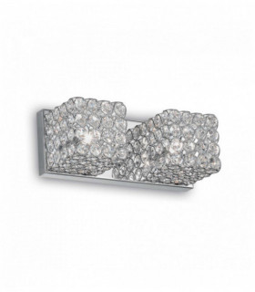 Applique murale Chromée en cristal ADMIRAL 2 ampoules
