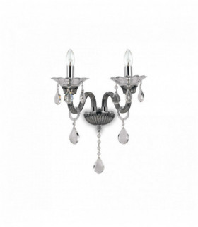 Applique COLOSSAL grigio cristallo 2 lampadine