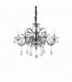 COLOSSAL crystal gray pendant light 6 bulbs