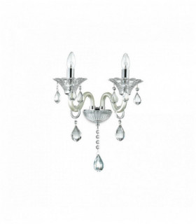 COLOSSAL crystal ivory wall light 2 bulbs