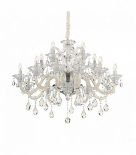 COLOSSAL crystal ivory pendant light 15 lights