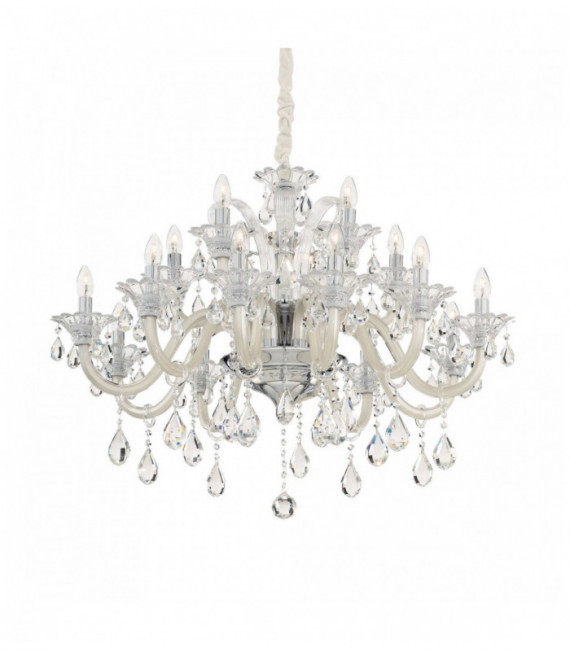 Lámpara colgante COLOSSAL crystal marfil 15 luces