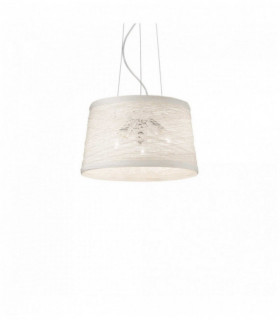 Lampada a sospensione BASKET bianca 3 lampadine