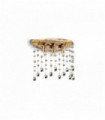 Applique murale Dorée en cristal MOONLIGHT 3 ampoules