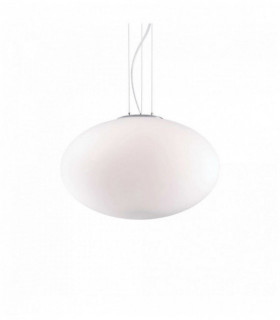 Weiße CANDY Pendelleuchte 1 Lampe Breite 30 cm