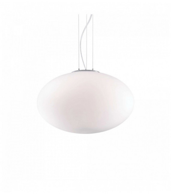 Weiße CANDY Pendelleuchte 1 Lampe Breite 30 cm