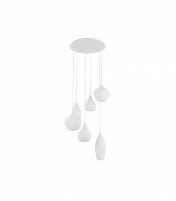 Weiße Suspension SOFT 6 Lampen