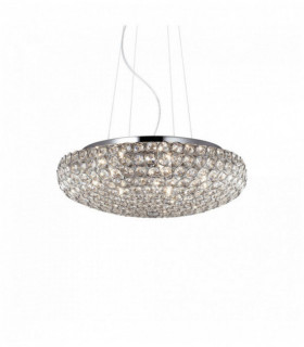 KING crystal chrome colgante 7 luces