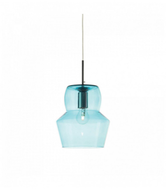 Suspension Bleue ZENO 1 ampoule Diamètre 22 Cm