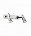 Applique murale Chromée ALFA 2 ampoules