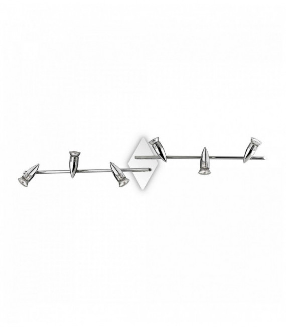 Chrom Deckenleuchte ALFA 6 Lampen