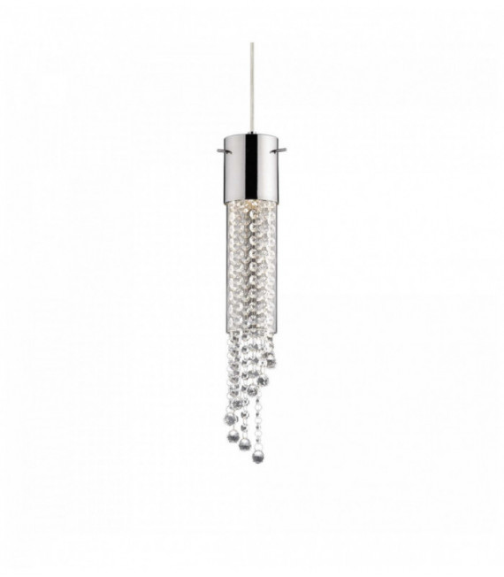 Suspension Chromée en cristal GOCCE 1 ampoule