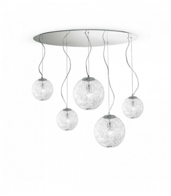 MAPA MAX chrome pendant light 5 bulbs