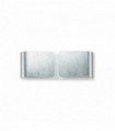 Silver CLIP 2-light wall light