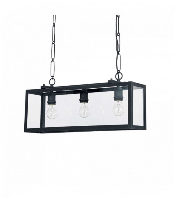 Colgante negro IGOR 3 bombillas