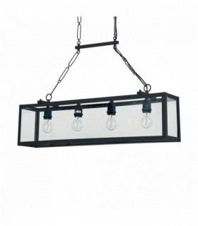 Schwarzer Anhänger IGOR 4 Lampen