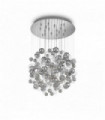 Suspension Chromée BOLLICINE 14 ampoules