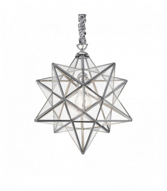 STELLA Chrom Pendelleuchte 1 Glühlampe aus Metall
