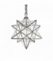 Suspension Chromée STELLA 1 ampoule en métal