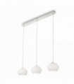 Suspension Blanche MAMA 3 ampoules Diamètre 30 Cm