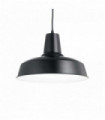 Black MOBY pendant light 1 bulb