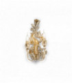 CARMEN Silver wall light 2 bulbs