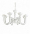 White BON BON pendant light 8 bulbs