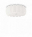 White ceiling lamp OVALINO 8 bulbs