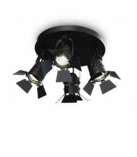 CIAK black ceiling light 4 bulbs