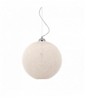 Lámpara colgante BASKET blanca 1 bombilla Diámetro 36 Cm
