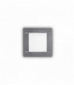 Gray recessed spot LETI 1 bulb