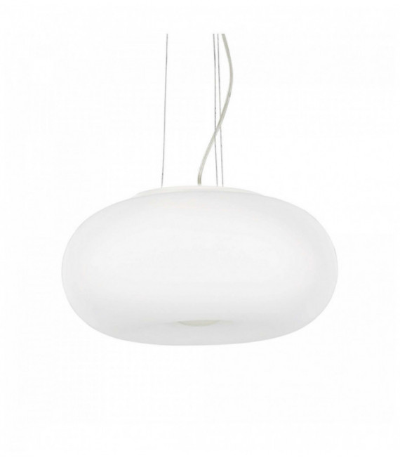 White pendant light ULISSE 3 bulbs Diameter 52 Cm