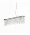 Transparent pendant in crystal GIADA CLEAR 5 bulbs