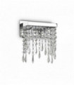 Applique murale Transparente en cristal GIADA CLEAR 2 ampoules