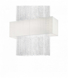 White crystal pendant lamp PHOENIX 5 bulbs