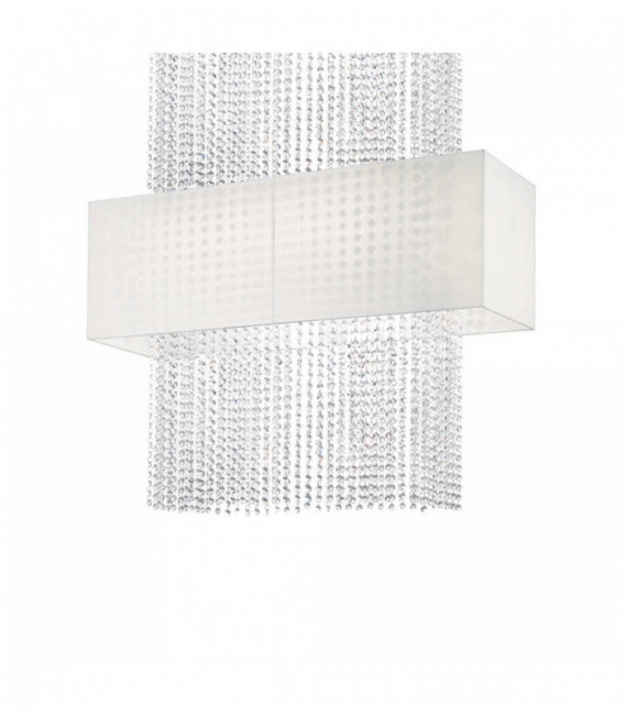 White crystal pendant lamp PHOENIX 5 bulbs