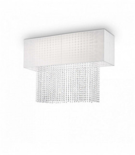 Plafoniera in cristallo bianco PHOENIX 5 lampadine