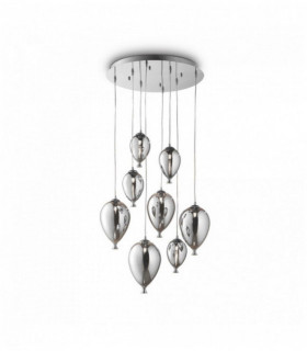 Suspension Chromée CLOWN 8 ampoules
