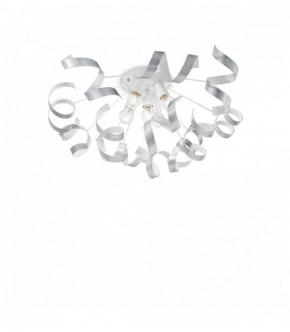 Plafón VORTEX plata 5 focos