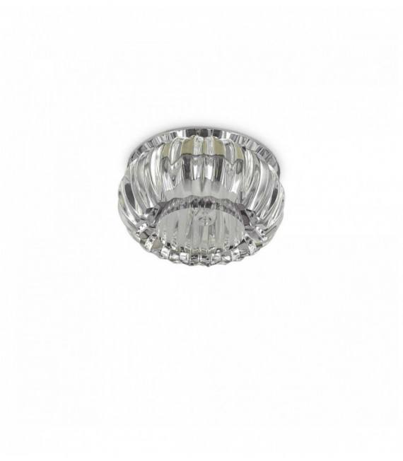 Clear recessed spot in crystal SOUL 1 light bulb in metal